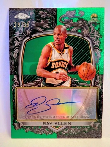 2025 Topps Chrome Ray Allen Refractors Green (RAW)
