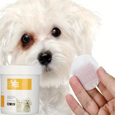 200Pcs Pet Eye Cleaning Wipes, Gentle Tear Stain Remover Wipes for Dogs and Cats