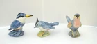 3 Vintage Stangl Pottery Birds #3406, #3592,#3589 stamped & signed