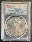 2020 (P) MS70 PCGS FDOI American Silver Eagle
