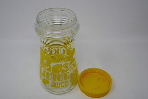 Brocca brocca caraffa vetro giallo 24 oz vintage decanter succo brocca - Foto 10 di 11