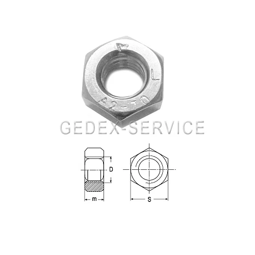 LINKSGEWINDE Muttern DIN 934 M4 M5 M6 M8 M10 M12 M14 M16 M20 EDELSTAHL A2 LINKS - Bild 3 von 3