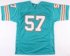 Dwight Stephenson Signed Miami Dolphins Jersey Inscribed "HOF 98" (Beckett COA) — photo 3