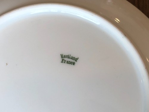 Haviland France Limoges Porcelain Gold Gilt & Blue Butterfies Small Plate 6" - Picture 6 of 7