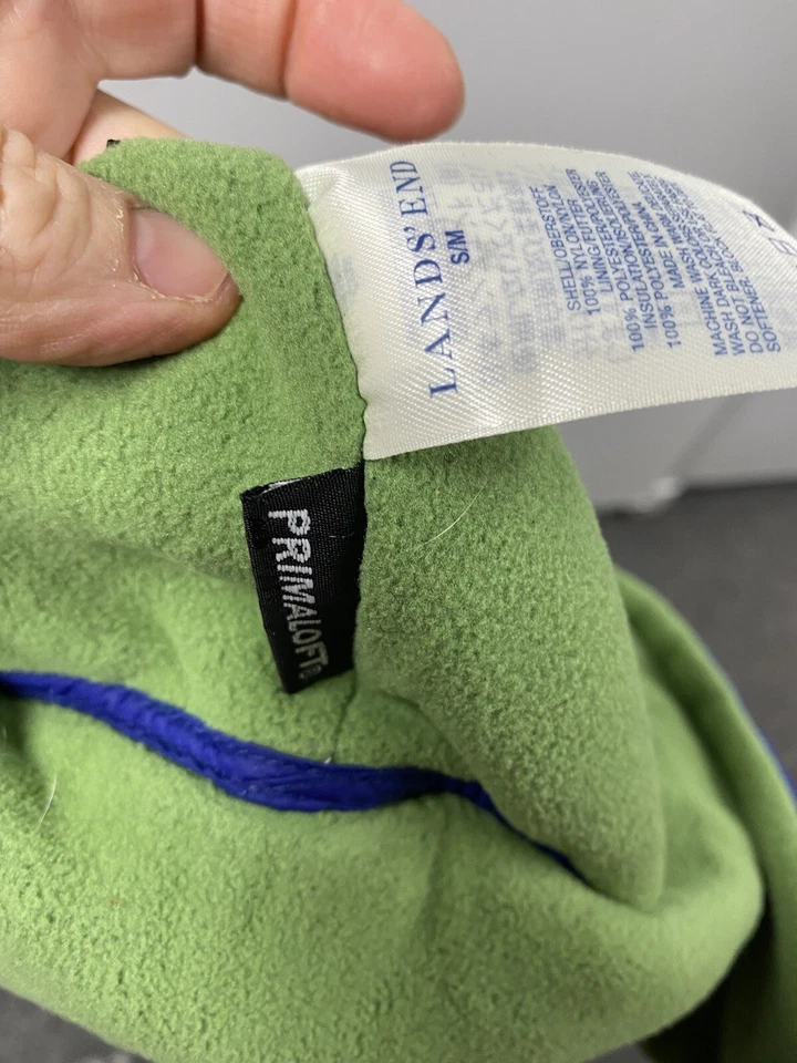 Lands End Kids Hat Primaloft S/M Blue Green - Imagem 3 de 4