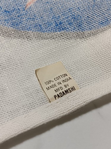 Vintage 1990s NEW YORK RANGERS- Q104.3 "Let's Rock 'Em" Rally Towel Handkerchief - Picture 6 of 6
