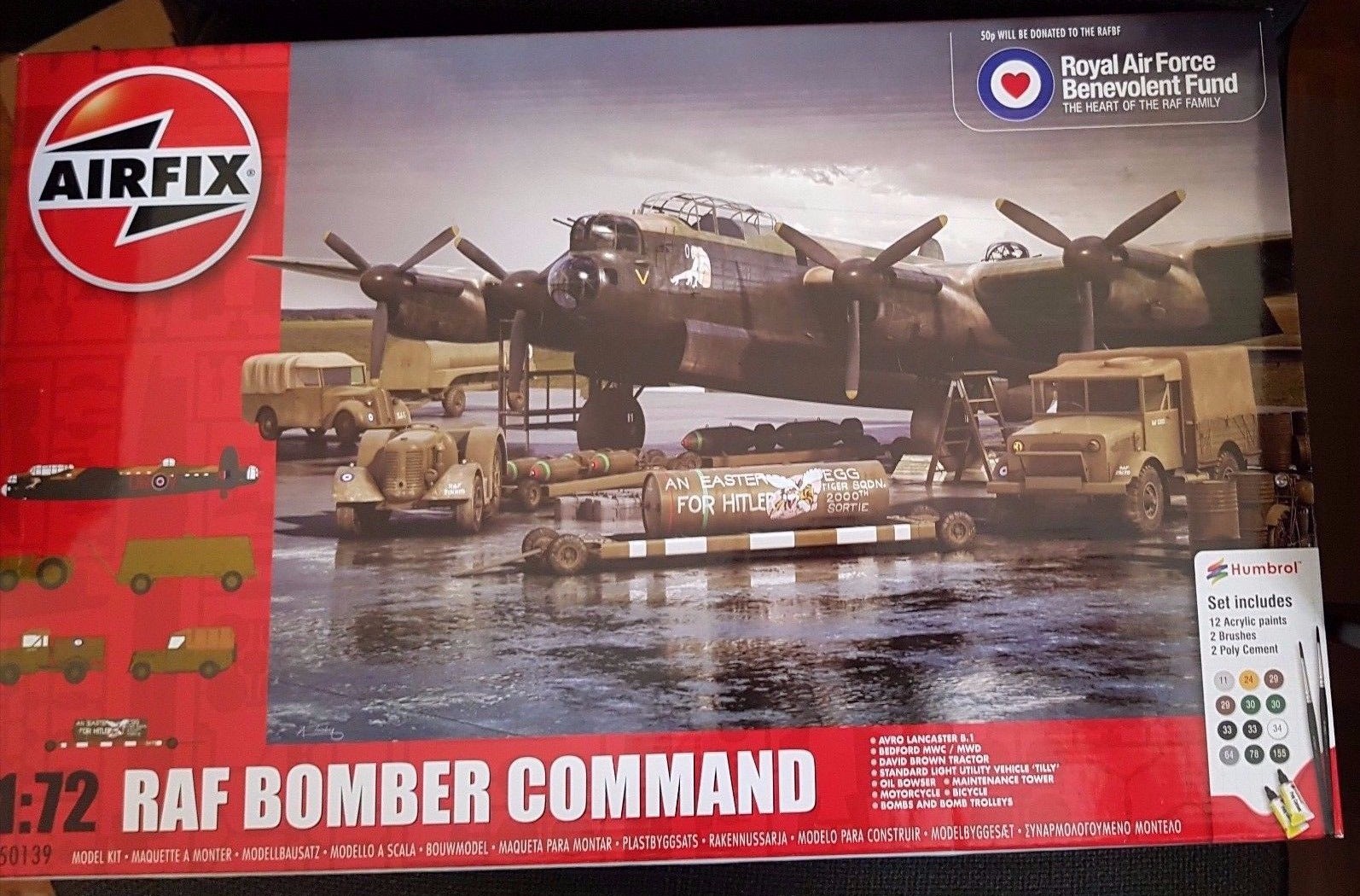 AIRFIX A50139 1/72 RAF Bomber Command Gift Set + 9 RAF CREW/VEHICLES BUILT&PAINT AIRFIX A50139 1/72 RAF Bomber Command Gift Set + 9 RAF CREW/VEHICLES BUILT&PAINT
