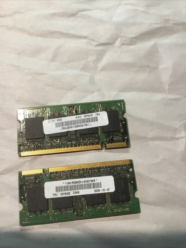 2x M470T6554CZ3-CE6 GENUINE OEM SAMSUNG LAPTOP MEMORY 512MB PC2-5300S - Afbeelding 2 van 2