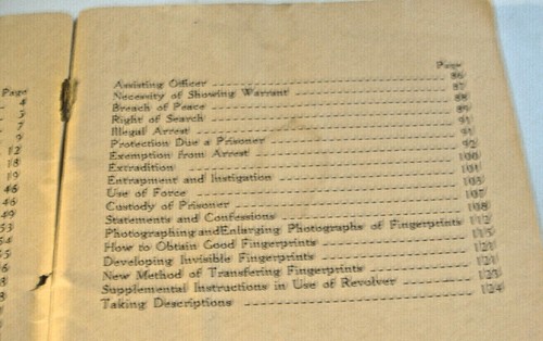 THE POLICEMAN'S HANDBOOK OF LAW~COPYRIGHT 1926 - Picture 6 of 10