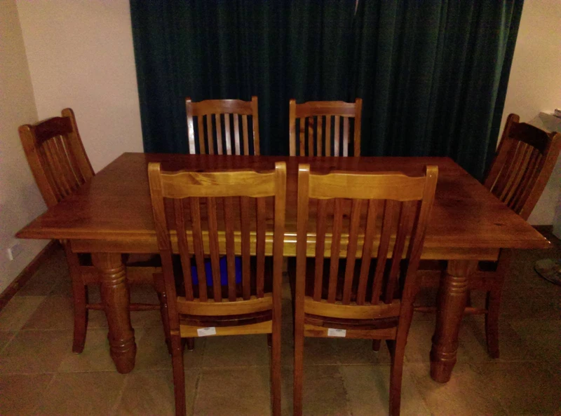 6 Seater Natural Timber Dining Table Tables Gumtree 6 Seater Natural Timber Dining Table