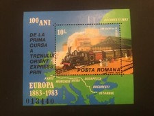 ICOLLECTZONE Romania 3165 sheet XF NH  train (D300)