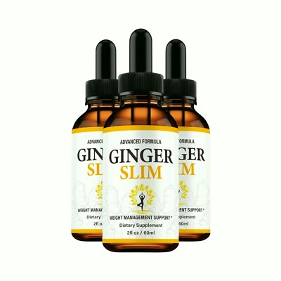 #ad #ad 3 Pack Ginger Slim Drops Weight Loss Drops to Support Weight Management $37.95