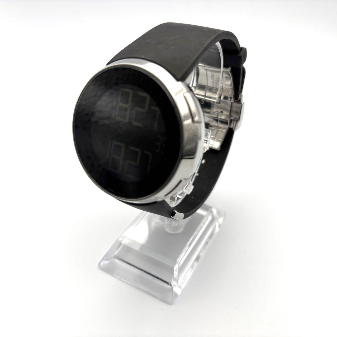 Gucci I Gucci 316L 114-2 Digital Quartz Swiss 45mm Rubber Men From