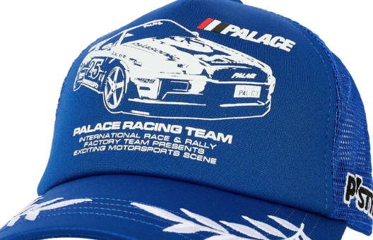 Palace Skateboards Staff Trucker Hat Blue Nissan Skyline GT