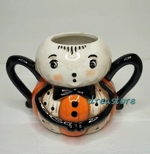 Johanna Parker Halloween Pumpkin Peeps Spider Jumbo Mug by Transpac