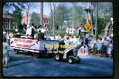 Lincoln, Nebraska, Union College Parade Float in 1965, Kodachrome Slide o3b