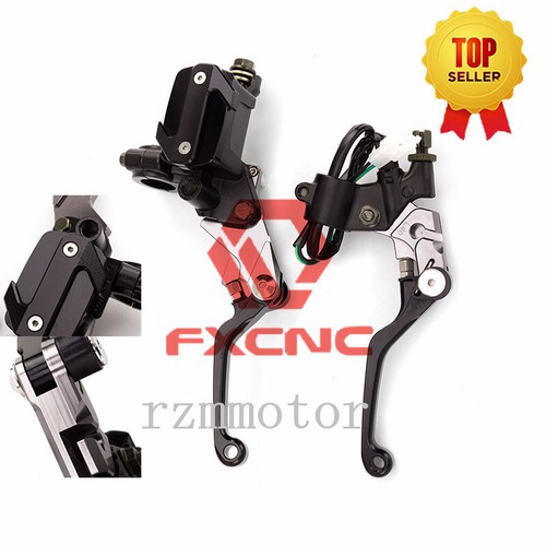 1 Pair Universal Motorcycle Brake Clutch Master Cylinder Reservoir Levers 7/8'' - Picture 5 of 16