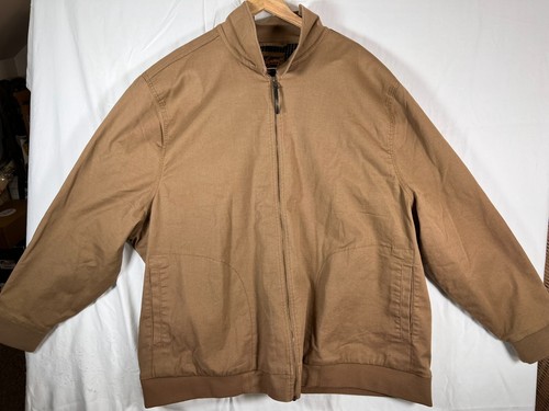 Johnny Bigg Cotton Jacket Lined ~ Size 5XL ~ Excellent Beige Brown Canvas - Picture 2 of 18