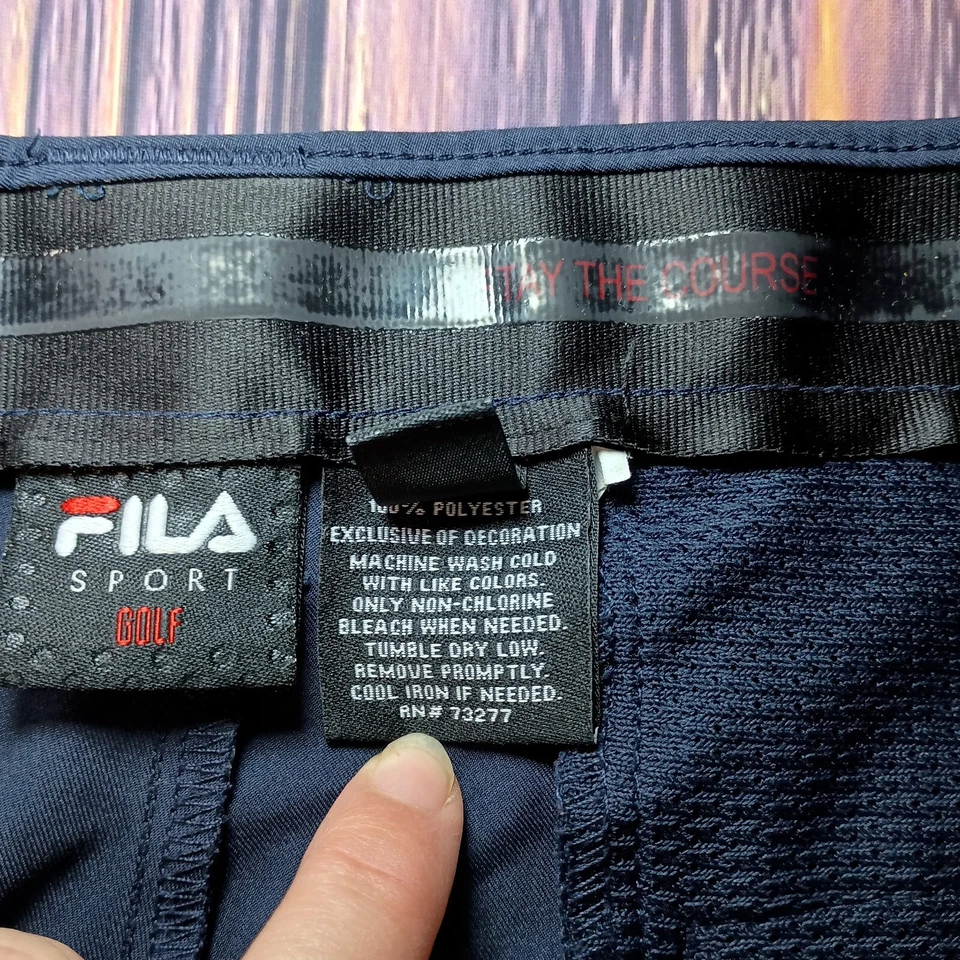 Fila Sport Golf Pants Mens Size 38 Blue STAY THE COURSE Casual - Image 3 of 4