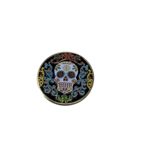 US Embassy Challenge Coin Mexico City Eagle Skull Flag