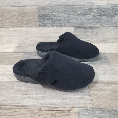 Vionic Gemma Slippers Womens Sz 5 Black Slip On Sandal