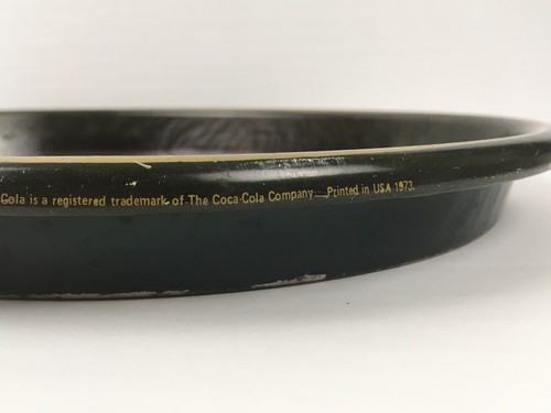 1973 Getränk Coca-Cola Coke oval Metall Serviertablett Memorabilia 1923 Werbung - Bild 12 von 12