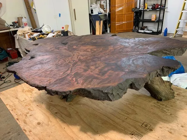 One Off Vintage Redwood Burl Coffee Table