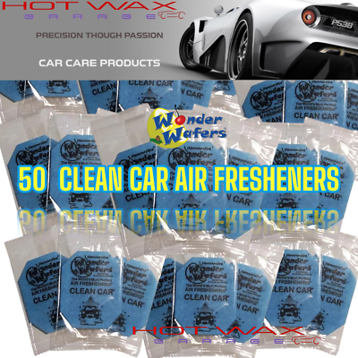 #ad #ad Wonder Wafers CLEAN CAR Sent 50 INDIVIDUALLY WRAPPED Air Fresheners $18.99