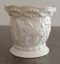 Lenox Vase Bowl Candle Holder With 24K Gold Trim 3.5"