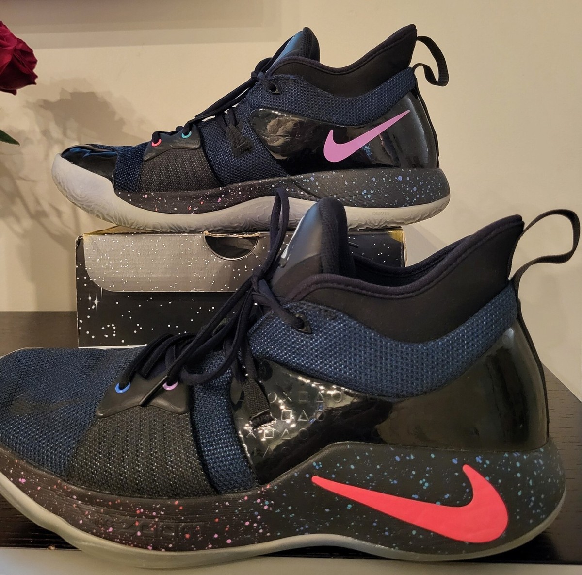 Nike Paul George 2 PG2 Black Racer Blue PlayStation AT7815 002