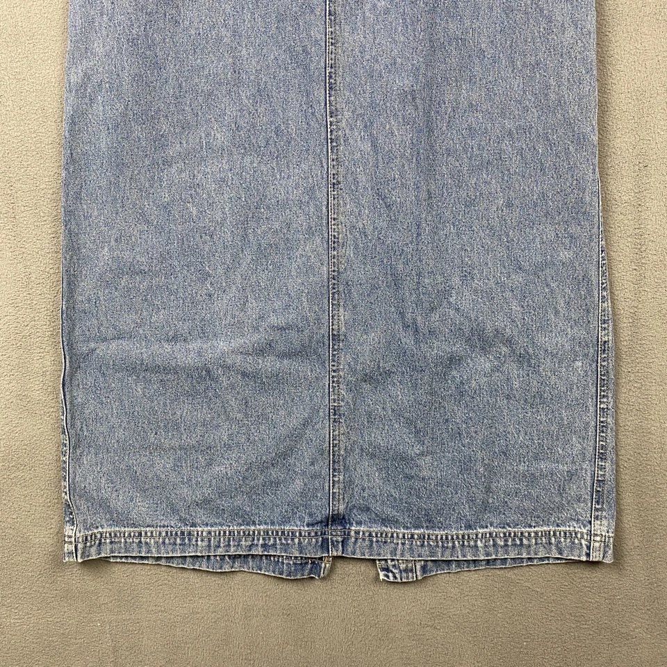 Falda midi de mezclilla Cherokee vintage talla 8 azul jean años 80 tala pradera cabaña Foto 2 de 4