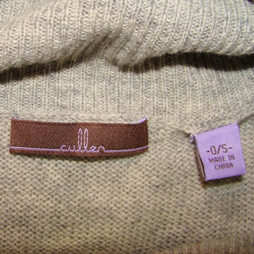CULLEN WOMENS GRAY WOOL CASHMERE KNIT PONCHO ONE SIZE FITS ALL D112 - Picture 2 of 5