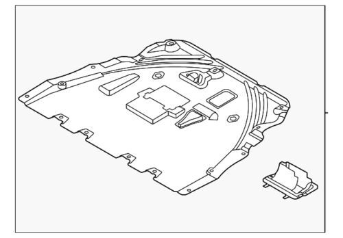 Guía de aire del soporte del radiador para Ford Bronco Sport 2021-2024 (N/P LX6Z-6775-L)