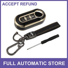 Smart Key Fob Case Kit Single Custom For Fiat 500 500c 500l With Key Chain Smart Key Fob Case Kit Single Custom For Fiat 500 500c 500l With Key Chain