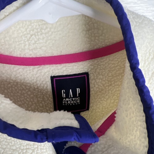 Gap Kids Toddler Baby White Artic Fleece Sweater Pull Over Jacket Winter Girls 4 - Picture 4 of 9