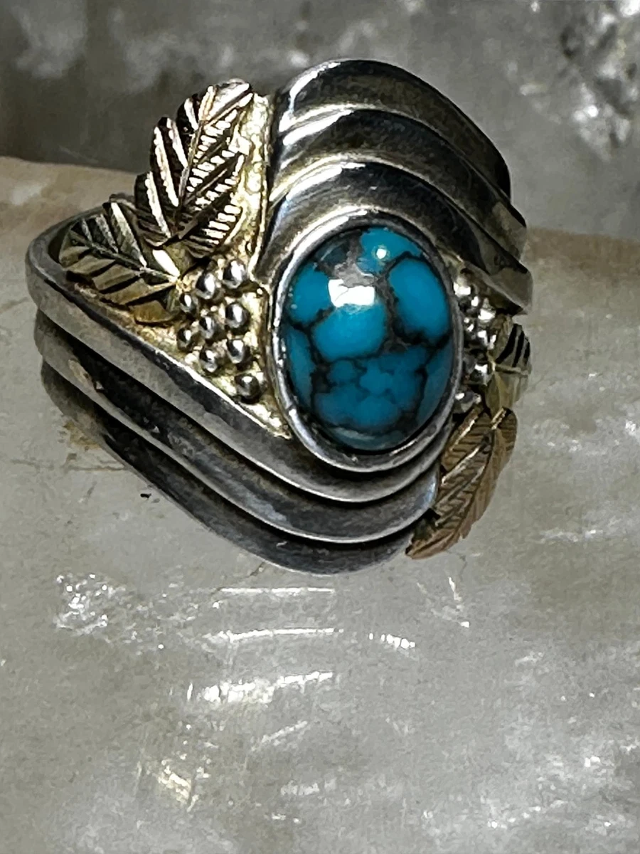 Black hills outlet gold turquoise ring
