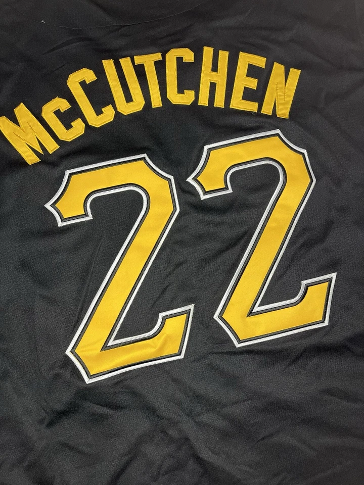 Andrew McCutchen Pittsburgh Pirates Alternate Black Jersey w/ Patch Men’s Large - Image 3 of 4