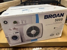 Broan 509S Through-the-Wall Ventilation Fan White Cover & Switch New Open Box