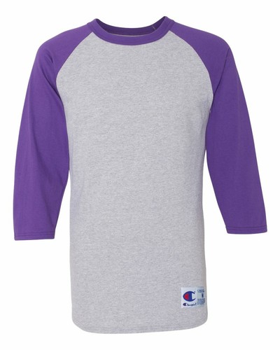 Champion Mens 3/4 Sleeve Raglan Baseball T-Shirt T137 S-3XL CLOSEOUT - Picture 52 of 53