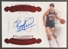 2017-18 Panini Flawless Honored Numbers On-Card Auto /15 Bill Laimbeer #HN-BL