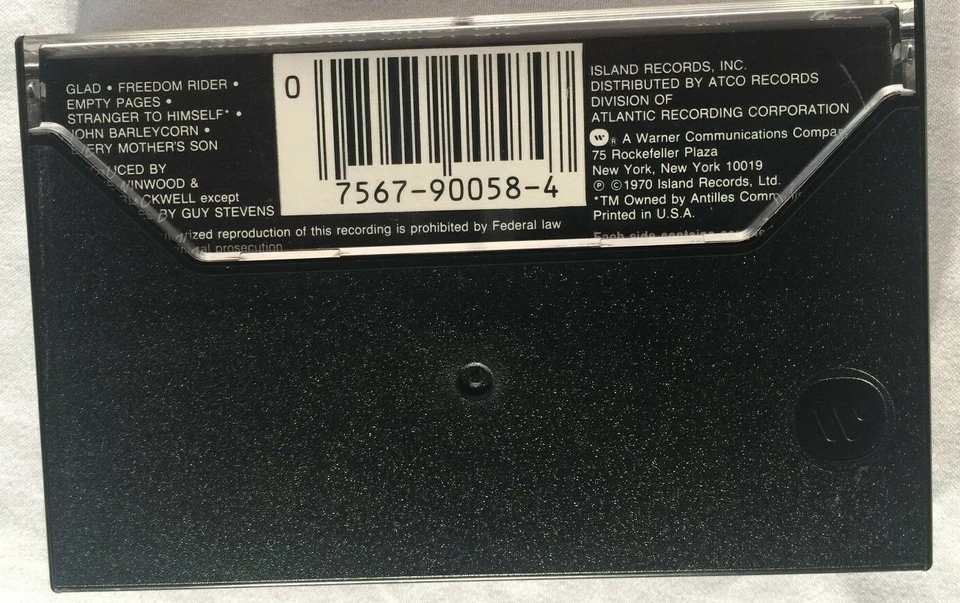 😍VINTAGE Traffic John Barlycorn Must Die - ORIGINAL Cassette Tape Island 1970🎵 - Image 2 of 4