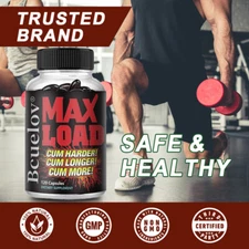 Max Load - Increase Male Muscle Strength - Contains L-Arginine - 120 Capsules