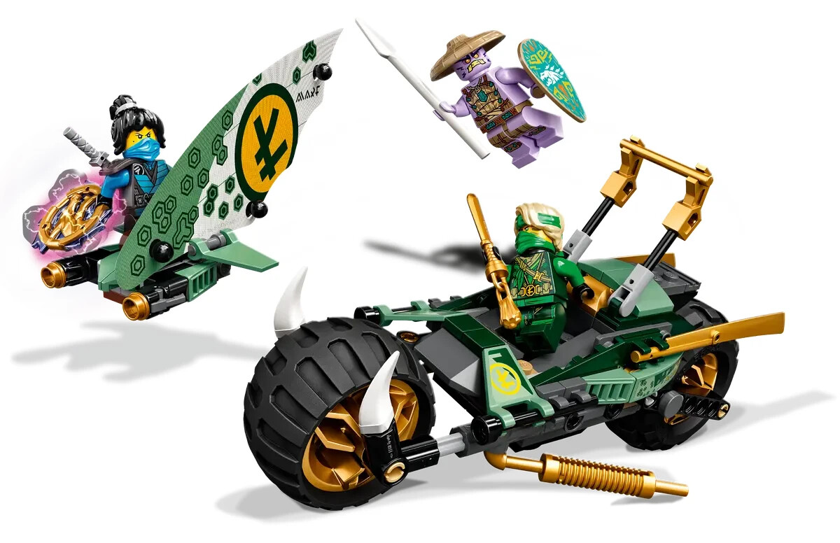 LEGO 71745 Ninjago Lloyd's Jungle Chopper Bike Set, New But