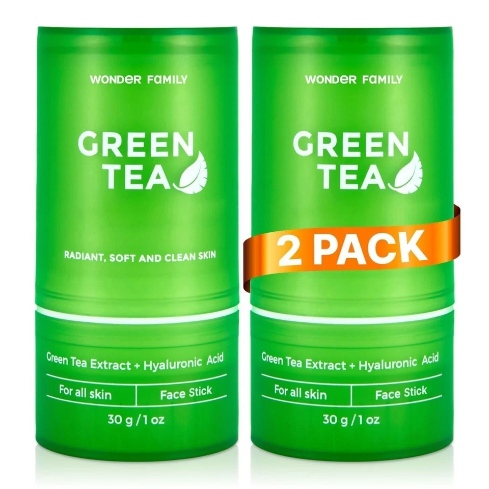 Mascarilla de té verde para limpieza de poros - Cuidado facial exfoliante e hidratante Foto 3 de 4