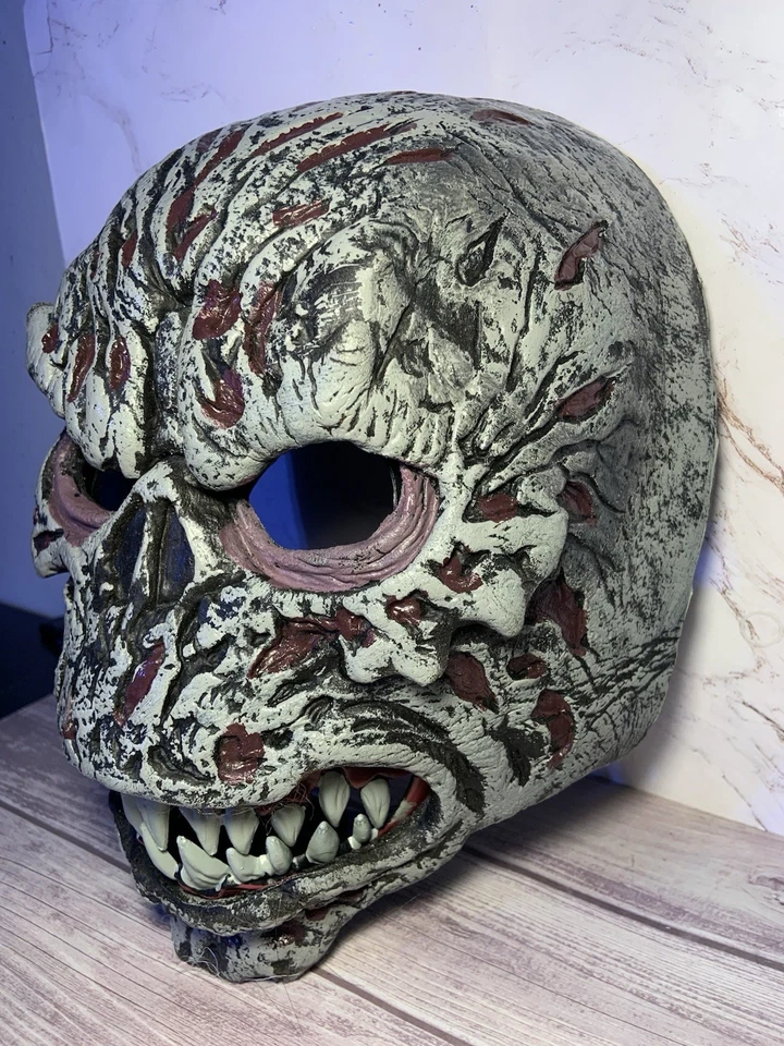 Demon Ghoul Moving Mouth Adult Mask Costume Halloween Awesome - Image 3 of 4