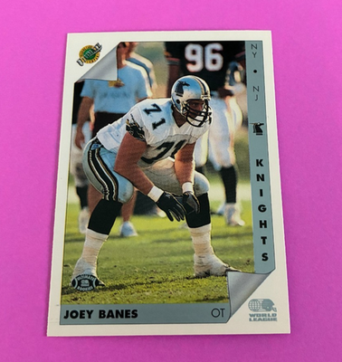 その他 Love 1992 Ultimate WLAF #110 Joey Banes - Knights | eBay