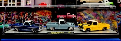 M2 Machines SquareBodyCustoms 1/64 , Custom Set Of 3 Regular Cabs       