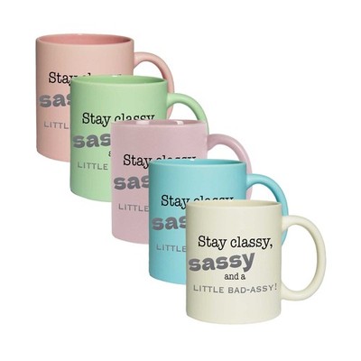 Pastell-Tasse - Stay classy, sassy and a little bad-assy!