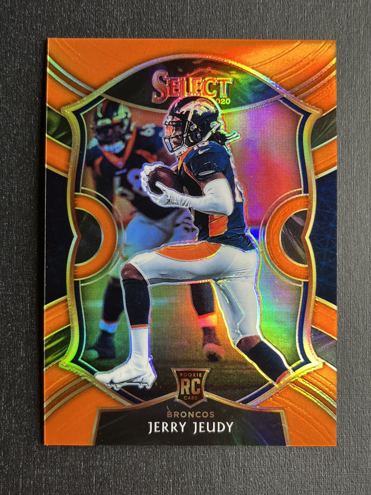 Jerry Jeudy • 2020 Select Concourse Level Orange Prizm /49 #56 Rookie Browns 🏈
