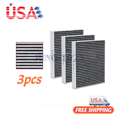 3X Cabin Air Filter for Buick Lacrosse Cadillac CTS CT6 16-20 Camaro CHEVROLET S